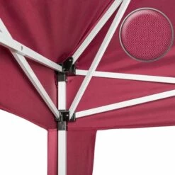 TECTAKE Tonnelle De Jardin Pliante Autoportante 3 M X 3 M Rouge + Sac De Transport - Rouge -TECTAKE Soldes 2022 7514101 4