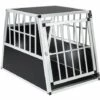 TECTAKE Cage De Transport Pour Chien En Aluminium 66 Cm X 90 Cm X 69,5 Cm Noir - Noir -TECTAKE Soldes 2022 7514102 1