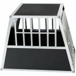TECTAKE Cage De Transport Pour Chien En Aluminium 66 Cm X 90 Cm X 69,5 Cm Noir - Noir -TECTAKE Soldes 2022 7514102 4