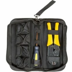 TECTAKE Pince à Sertir 5 En 1 à Cosses Pour Connecteurs Isolés Et Non Isolés + 1 Tournevis + 1 Sac - Jaune -TECTAKE Soldes 2022 7514111 3