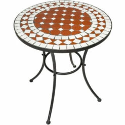 TECTAKE 1 Table De Jardin Et 2 Chaises Pliables Mosaïque En Céramique Blanc Marron Noir - Marron 10 TECTAKE 1 Table De Jardin Et 2 Chaises Pliables Mosaïque En Céramique Blanc Marron Noir - Marron -TECTAKE Soldes 2022 7514112 4