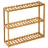 TECTAKE Meuble De Salle De Bain De Rangement 3 Etagères En Bois 60 Cm X 15 Cm X 54,5 Cm Marron - Marron -TECTAKE Soldes 2022 7514122 1