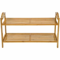 TECTAKE Meuble à Chaussures D'entrée Etagère à Chaussures En Bambou 68 Cm X 25 Cm X 42,5 Cm - Marron -TECTAKE Soldes 2022 7514125 3