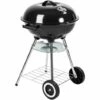 TECTAKE Barbecue Boule Ø 41,5 Cm Acier Galvanisé Grill Fumoir Avec Régulateur De Ventilation Température - Charbon De Bois - Noir -TECTAKE Soldes 2022 7514132 1