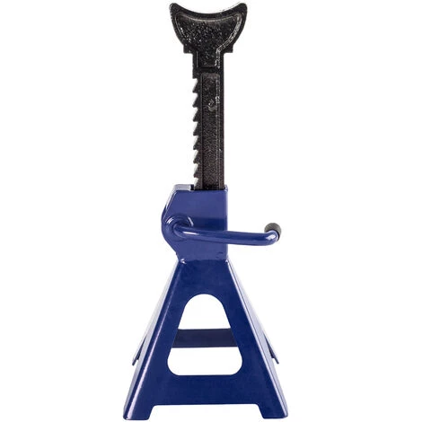 TECTAKE Lot De 2 Chandelles Pour Voiture - Capacité 3 Tonnes / élément - Espace De Levage : 285 Mm à 425 Mm Bleu - Bleu 4 TECTAKE Lot De 2 Chandelles Pour Voiture - Capacité 3 Tonnes / élément - Espace De Levage : 285 Mm à 425 Mm Bleu - Bleu – Image 2