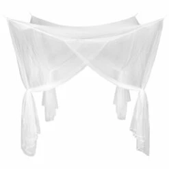 TECTAKE Moustiquaire Pour Lit En Polyester Anti Insectes 220 Cm X 200 Cm X 210 Cm Blanc - Blanc