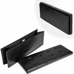 TECTAKE Banc Coffre De Rangement Pliable Multifonction 110 Cm X 38 Cm X 38 Cm Noir - Noir 9 TECTAKE Banc Coffre De Rangement Pliable Multifonction 110 Cm X 38 Cm X 38 Cm Noir - Noir -TECTAKE Soldes 2022 7514177 4