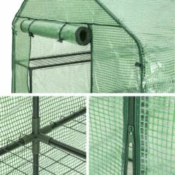 TECTAKE Serre De Jardin 2,1 M² + Bâche Armée Vert - Vert 10 TECTAKE Serre De Jardin 2,1 M² + Bâche Armée Vert - Vert -TECTAKE Soldes 2022 7514191 4