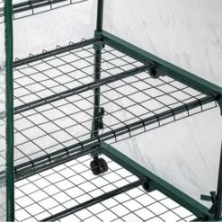 TECTAKE Serre De Jardin 0,36 M² Avec Bâche Souple Transparent - Blanc Transparent -TECTAKE Soldes 2022 7514193 5