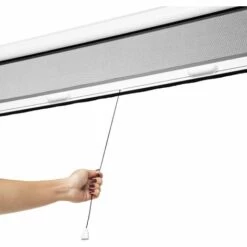 TECTAKE Moustiquaire De Fenêtre Enroulable Et Ajustable En Aluminium 90 Cm X 5 Cm X 160 Cm Gris - Blanc -TECTAKE Soldes 2022 7514263 4
