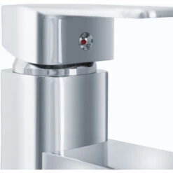 TECTAKE Mitigeur De Lavabo Robinet Pour Salle De Bain Design Laiton Chromé + Flexibles 13,5 Cm X 4 Cm X 21 Cm - Gris -TECTAKE Soldes 2022 7514315 3