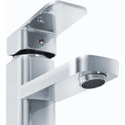 TECTAKE Mitigeur De Lavabo Robinet Pour Salle De Bain Design Laiton Chromé + Flexibles 13,5 Cm X 4 Cm X 21 Cm - Gris -TECTAKE Soldes 2022 7514315 4