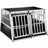 TECTAKE Cage De Transport Pour Chien Double En Aluminium 104 Cm X 90,5 Cm X 69 Cm Noir - Noir -TECTAKE Soldes 2022 7514356 1