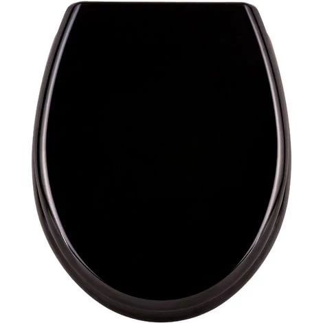 TECTAKE Abattant WC Toilette Frein De Chute 45,5 Cm X 39 Cm X 4,5 Cm Noir - Noir 4 TECTAKE Abattant WC Toilette Frein De Chute 45,5 Cm X 39 Cm X 4,5 Cm Noir - Noir – Image 2