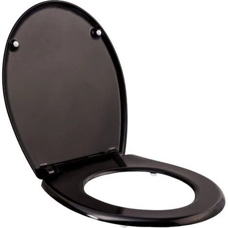 TECTAKE Abattant WC Toilette Frein De Chute 45,5 Cm X 39 Cm X 4,5 Cm Noir - Noir 5 TECTAKE Abattant WC Toilette Frein De Chute 45,5 Cm X 39 Cm X 4,5 Cm Noir - Noir – Image 3