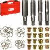 TECTAKE Kit De Réparation De Filetage Des Boîtes De Vitesse Et Carters Avec 20 Bouchons De Vidange M13, M15, M17 Et M20 - Argent -TECTAKE Soldes 2022 7514417 1