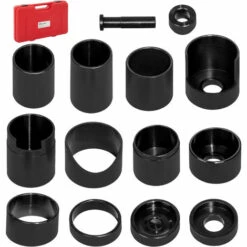 TECTAKE Coffret Extracteur De Roulements 14 Outils En Acier - Noir