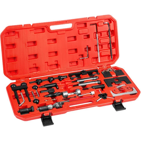 TECTAKE Coffret 34 Pièces D'outils De Calage Distribution Moteur Pour Audi Seat Skoda Volkswagen - Noir 6 TECTAKE Coffret 34 Pièces D'outils De Calage Distribution Moteur Pour Audi Seat Skoda Volkswagen - Noir – Image 4