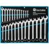 TECTAKE 25 Clès Mixtes En Acier Carbone 6 Mm - 32 Mm + 1 Trousse De Rangement Noir Bleu - Noir/bleu -TECTAKE Soldes 2022 7514446 1