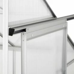 TECTAKE Serre De Jardin Polycarbonate Adoss?e 2,39 M² + 1 Lucarne - Blanc Transparent -TECTAKE Soldes 2022 7514490 4