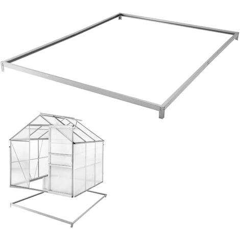 TECTAKE Serre De Jardin Polycarbonate 3,7 M² + 1 Embase En Acier - Blanc Transparent 6 TECTAKE Serre De Jardin Polycarbonate 3,7 M² + 1 Embase En Acier - Blanc Transparent – Image 4