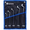 TECTAKE Set De 5 Clès Polygonales Doubles En Acier Chrome Vanadium + 1 Trousse De Rangement 37 Cm X 27 Cm - Noir -TECTAKE Soldes 2022 7514506 1