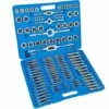 TECTAKE Coffret D'Outils Avec 110 Pièces, Tarauds Et Fili?res En Acier Carbone - Bleu -TECTAKE Soldes 2022 7514507 1
