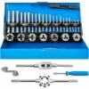 TECTAKE Coffret D'Outils Avec 32 Pièces, Tarauds Et Fili?res En Acier Carbone - Bleu -TECTAKE Soldes 2022 7514509 1