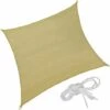 TECTAKE Voile D'Ombrage Carré 3 M X 3 M Sable Du Désert - Beige -TECTAKE Soldes 2022 7514548 1