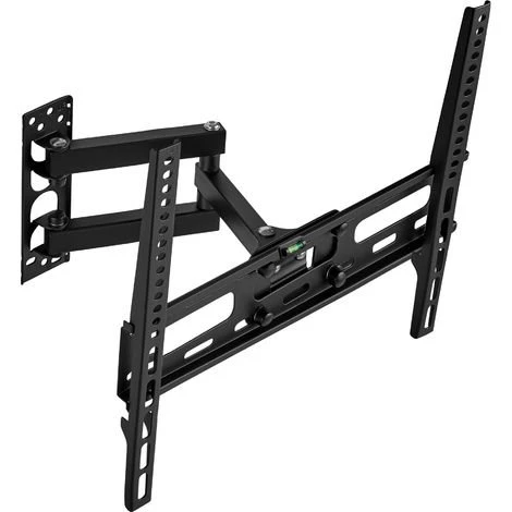 TECTAKE Support Mural TV Avec Bras Articulé Orientable Et Inclinable Pour Ecran Plat 26" à 55" Noir - Noir 3 TECTAKE Support Mural TV Avec Bras Articulé Orientable Et Inclinable Pour Ecran Plat 26" à 55" Noir - Noir