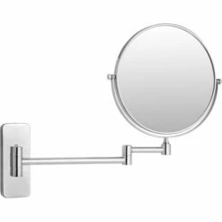 TECTAKE Miroir De Salle De Bain Grossissant X10 En Acier - Argent -TECTAKE Soldes 2022 7514567 3