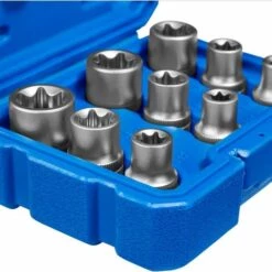 TECTAKE Coffret à Outils 9 Pièces Douilles Torx Femelle En Acier Chrome Vanadium - Bleu 9 TECTAKE Coffret à Outils 9 Pièces Douilles Torx Femelle En Acier Chrome Vanadium - Bleu -TECTAKE Soldes 2022 7514584 4