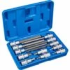TECTAKE Coffret 12 Pièces Douilles Longues Mâles En Acier Chrome Vanadium - Bleu -TECTAKE Soldes 2022 7514588 1