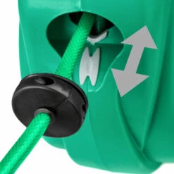 TECTAKE Dévidoir Avec Tuyau D'Arrosage 10 Mètres Automatique Mural Vert - Vert -TECTAKE Soldes 2022 7514639 5