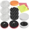 TECTAKE Set 13 Pièces Bonnets éponges Et Disques De Polissage Auto Pour Polisseuse Rotative - Multicolore 1 TECTAKE Set 13 Pièces Bonnets éponges Et Disques De Polissage Auto Pour Polisseuse Rotative - Multicolore -TECTAKE Soldes 2022 7560225 1