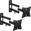 TECTAKE Support Mural TV Orientable Et Inclinable Avec Bras Articulé Pour écran 10" à 24" X 2 - Noir -TECTAKE Soldes 2022 7560283 1