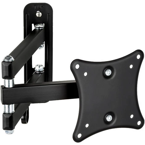 TECTAKE Support Mural TV Orientable Et Inclinable Avec Bras Articulé Pour écran 10" à 24" X 2 - Noir 6 TECTAKE Support Mural TV Orientable Et Inclinable Avec Bras Articulé Pour écran 10" à 24" X 2 - Noir – Image 4