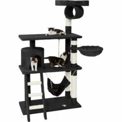 TECTAKE Arbre à Chat MARCEL 141 cm - Griffoir, Grattoir Geant, Cadre D´escalade Pour Chat -TECTAKE Soldes 2022 7560293 4