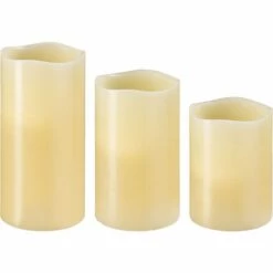 TECTAKE Ensemble, Lot, Set De 6 Bougies à LED D'Ambiance Sans Flamme De Couleur Changeante En Cire V?ritable + 2 Télécommandes - Blanc -TECTAKE Soldes 2022 7560311 4