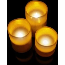 TECTAKE Ensemble, Lot, Set De 6 Bougies à LED D'Ambiance Sans Flamme De Couleur Changeante En Cire V?ritable + 2 Télécommandes - Blanc -TECTAKE Soldes 2022 7560311 5