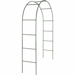 TECTAKE 2 Arches De Jardin Pour Plantes Grimpantes Et Rosiers - 240 X 140 Cm - En Acier Vert Foncé - Vert 8 TECTAKE 2 Arches De Jardin Pour Plantes Grimpantes Et Rosiers - 240 X 140 Cm - En Acier Vert Foncé - Vert -TECTAKE Soldes 2022 7603939 3