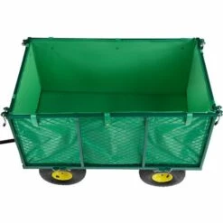 TECTAKE Chariot De Jardin + Bâche Charge Maximum 544 Kg Vert - Vert -TECTAKE Soldes 2022 7643899 3
