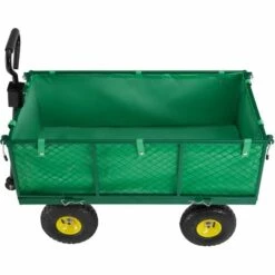TECTAKE Chariot De Jardin + Bâche Charge Maximum 550 Kg Vert - Vert 9 TECTAKE Chariot De Jardin + Bâche Charge Maximum 550 Kg Vert - Vert -TECTAKE Soldes 2022 7643936 3
