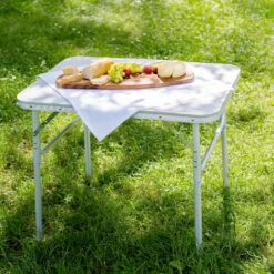 TECTAKE Table De Camping Pique Nique Pliante En Aluminium 75 Cm X 55 Cm X 68 Cm Gris - Gris -TECTAKE Soldes 2022 7643944 3