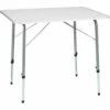 TECTAKE Table De Camping, Table De Pique Nique, Table De Jardin Ajustable En Hauteur - Pliante 80 Cm X 60 Cm X 68 Cm Blanc - Gris 1 TECTAKE Table De Camping, Table De Pique Nique, Table De Jardin Ajustable En Hauteur - Pliante 80 Cm X 60 Cm X 68 Cm Blanc - Gris -TECTAKE Soldes 2022 7644053 1