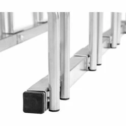 TECTAKE R?telier Vèlo Au Sol Et Mural, 3 Vèlos En Acier 72 Cm X 28,5 Cm X 26 Cm Gris - Argent -TECTAKE Soldes 2022 7644059 5