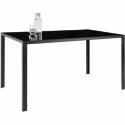 TECTAKE Set Table à Manger + 4 Chaises De Salle à Manger Structure En Acier Noir 10 TECTAKE Set Table à Manger + 4 Chaises De Salle à Manger Structure En Acier Noir -TECTAKE Soldes 2022 7644094 4