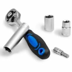 TECTAKE Boite à Outils 94 Pièces (Clès à Cliquet + Douilles) En Acier Chrome Vanadium Bleu - Noir -TECTAKE Soldes 2022 7662218 5