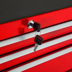 TECTAKE Servante D'Atelier à Outils 7 Tiroirs 69 Cm X 33 Cm X 79 Cm Rouge - Rouge -TECTAKE Soldes 2022 7745686 4