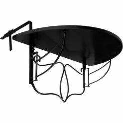 TECTAKE Table De Jardin, Table De Balcon Pliante Suspendue En Mosaïque 76 Cm X 65 Cm X 57,5 Cm Blanc Noir - Noir/blanc -TECTAKE Soldes 2022 7829910 4